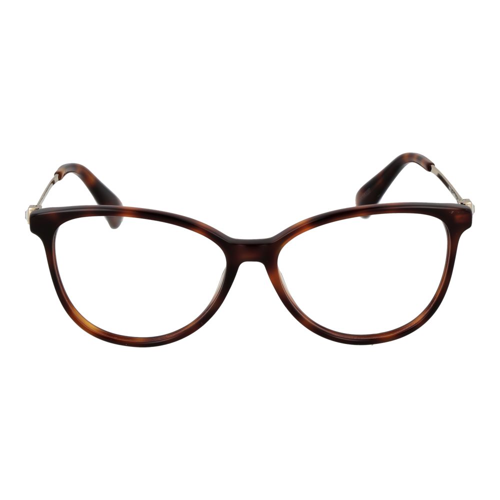 Eyeglasses Frames by Max Mara for women in metal brown showcases a refined full-frame frame design with a refined brown coloured frame finish for a refined and sophisticated look.