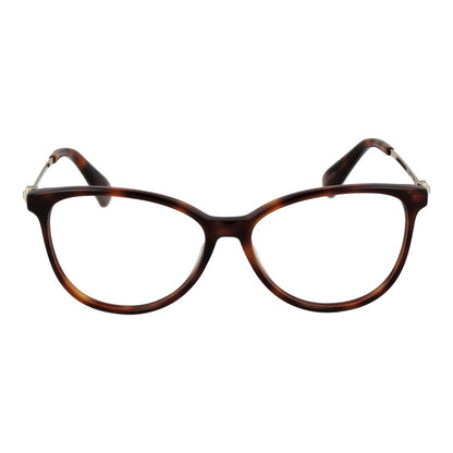 Eyeglasses Frames by Max Mara for women in metal brown showcases a refined full-frame frame design with a refined brown coloured frame finish for a refined and sophisticated look.
