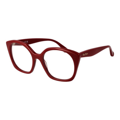 Max Mara Women's Full-Rim Round Plastic Eyeglasses Frames - Red