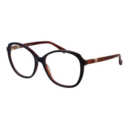 Eyeglasses Frames by Max Mara for women in plastic blue features an refined silhouette, showcasing the refined blue coloured frame and sophisticated full-frame frame design.