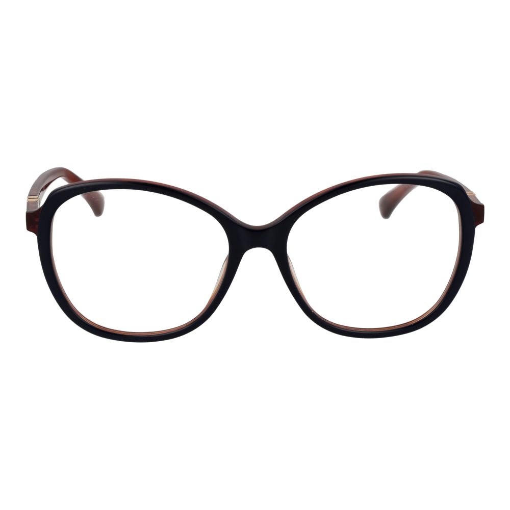 Eyeglasses Frames by Max Mara for women in plastic blue features a refined silhouette, showcasing a refined blue coloured frame and full-frame frame design for a sophisticated, premium look.