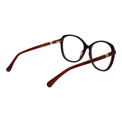 Eyeglasses Frames by Max Mara for women in plastic and blue showcases a refined silhouette, detailed with a blue coloured frame finish and a sophisticated full-frame frame design.