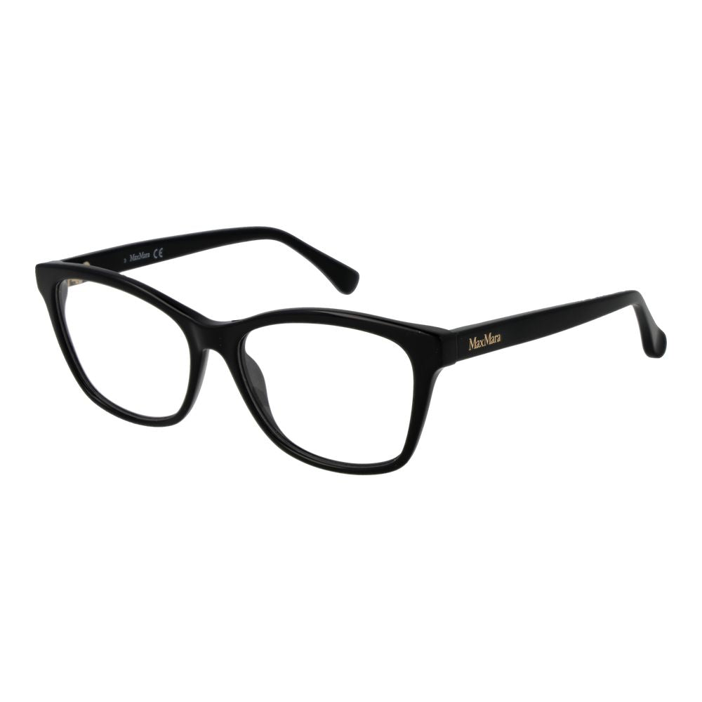 Eyeglasses Frames by Max Mara for women in and black showcases a refined silhouette, detailed with a black coloured frame finish and a sophisticated full-frame frame design.