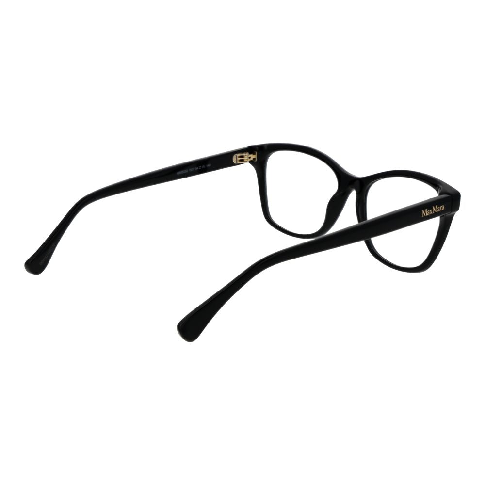 Eyeglasses Frames by Max Mara for women in and black showcases an refined full-frame frame design featuring a sophisticated black coloured frame for an refined and refined aesthetic.