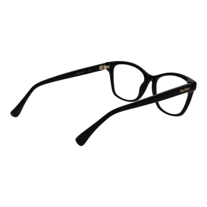 Eyeglasses Frames by Max Mara for women in and black showcases an refined full-frame frame design featuring a sophisticated black coloured frame for an refined and refined aesthetic.