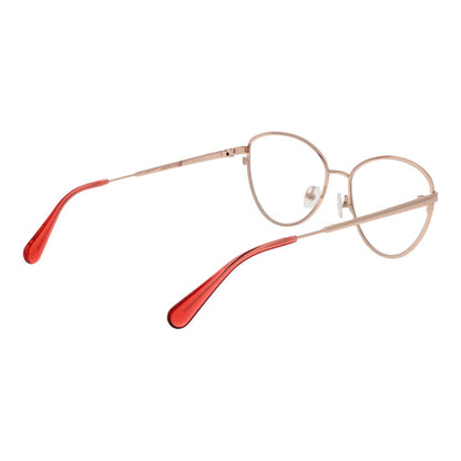 Eyeglasses Frames by Max & Co for women in metal red features an refined silhouette, showcasing a sophisticated red coloured frame and refined full-frame frame design for a refined look.