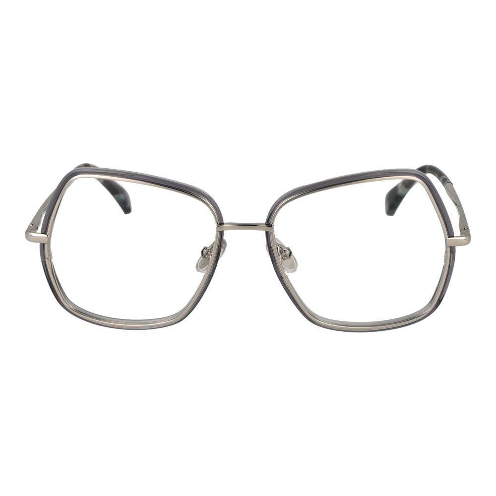 Eyeglasses Frames by Max Mara for women in metal silver showcases a refined full-frame frame design with a refined silver coloured frame finish for a refined and sophisticated look.
