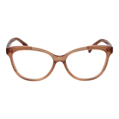 Eyeglasses Frames by Max Mara for women in acetate brown features a refined silhouette, showcasing a refined brown coloured frame and full-frame frame design for a sophisticated, premium look.