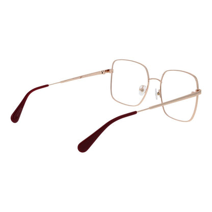 Eyeglasses Frames by Max & Co for women in metal gold features an refined silhouette, showcasing the refined gold coloured frame and sophisticated full-frame frame design.