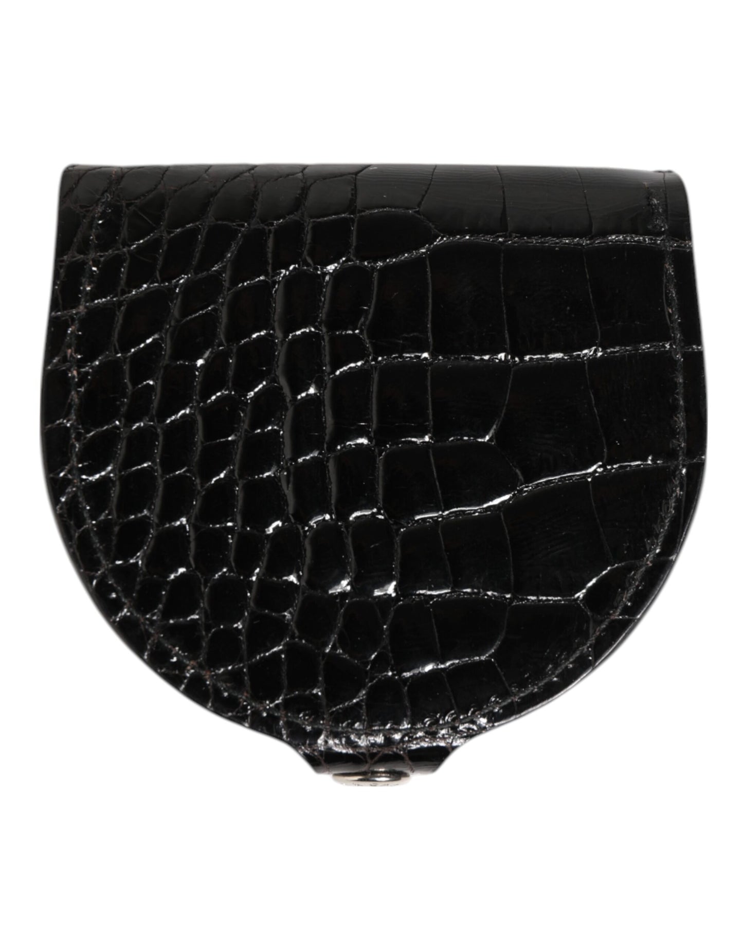 Wallet by Dolce & Gabbana for men in exotic leather black presents a architectural silhouette from the Exotic Leather Wallet collection, showcasing architectural coin-purse for a architectural finish.