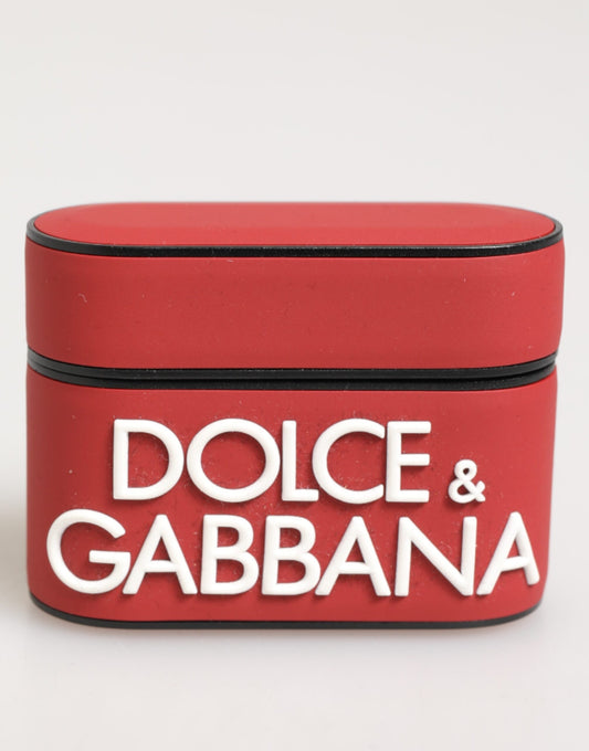 Earbuds Carrying Case by Dolce & Gabbana for unisex in polyester red & white presents a avant-garde silhouette, showcasing the avant-garde design of this Polycarbonate PVC Rubber & Silicone Earbuds Carrying Case with a avant-garde finish.