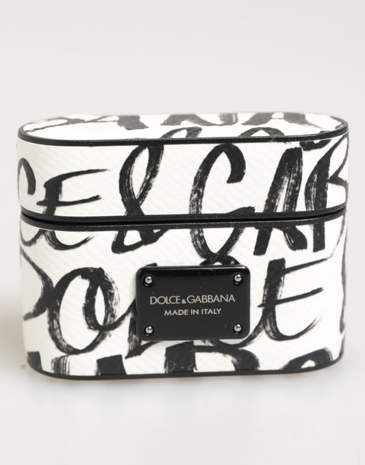 This Earbuds Carrying Case by Dolce & Gabbana for unisex in polyester black, white, monogram & print presents a polished silhouette from the Leather Earbuds Carrying Case collection, showcasing a polished design for the modern lifestyle.