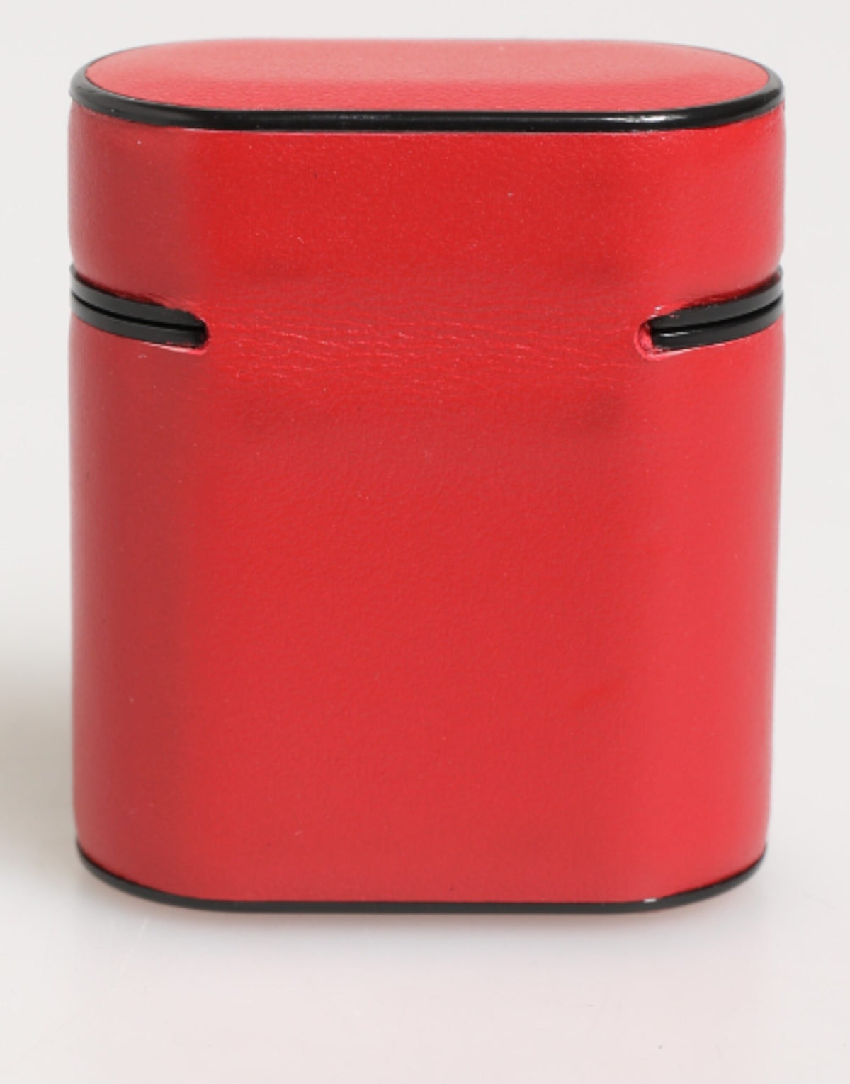 Dolce & Gabbana Calfskin Leather Earbuds Carrying Case - Red White Print