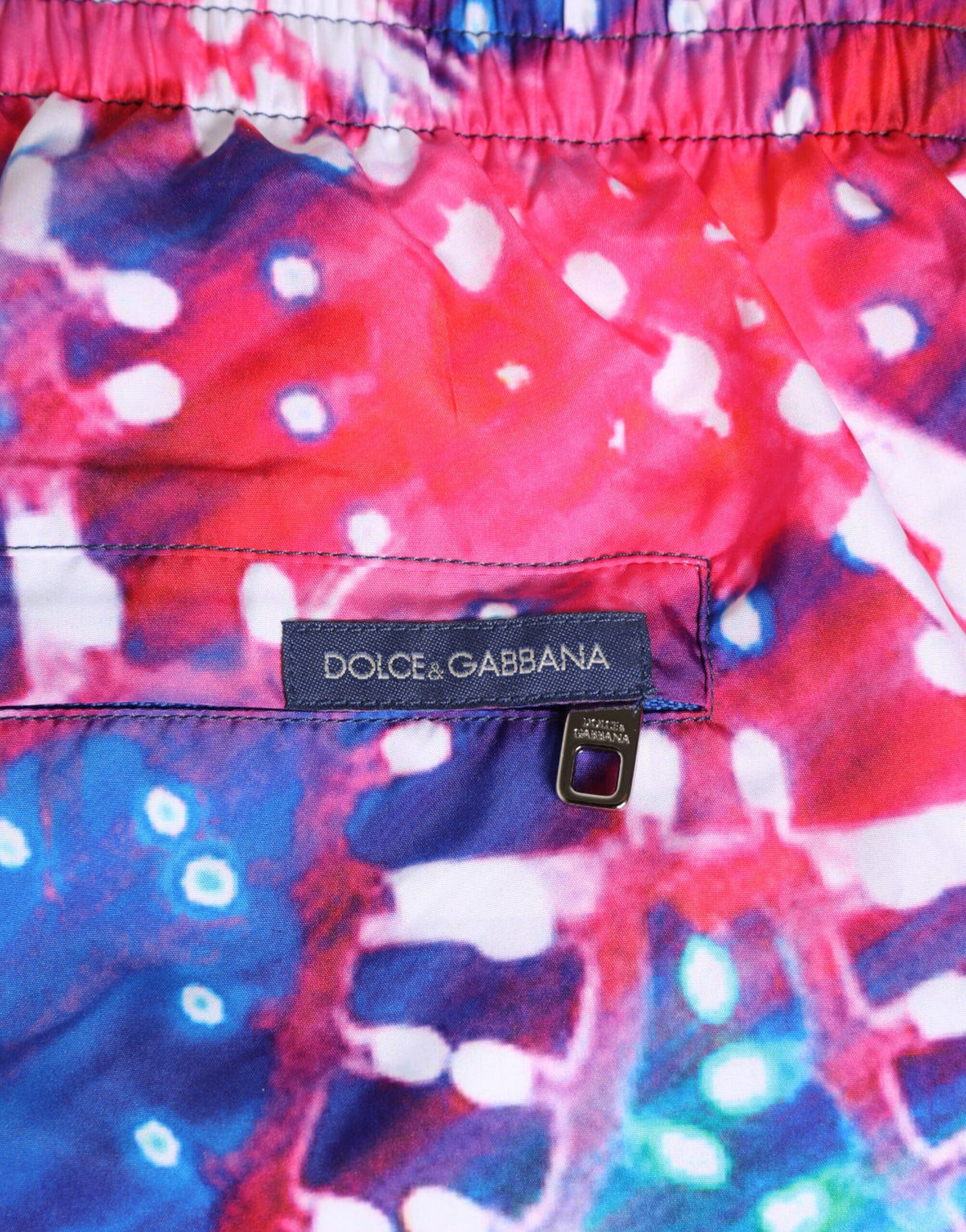 Dolce & Gabbana Men's Polyester Swim Shorts - Multicolor Print