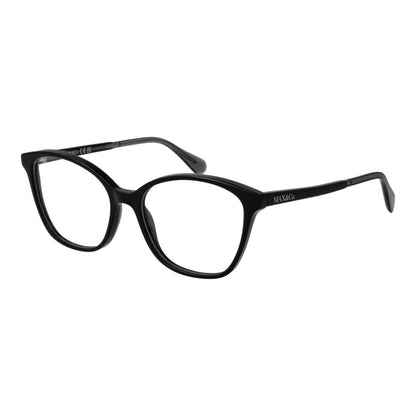 Eyeglasses Frames by Max & Co for women in acetate and black showcases an refined full-frame frame design featuring a sophisticated black coloured frame for an refined and refined aesthetic.