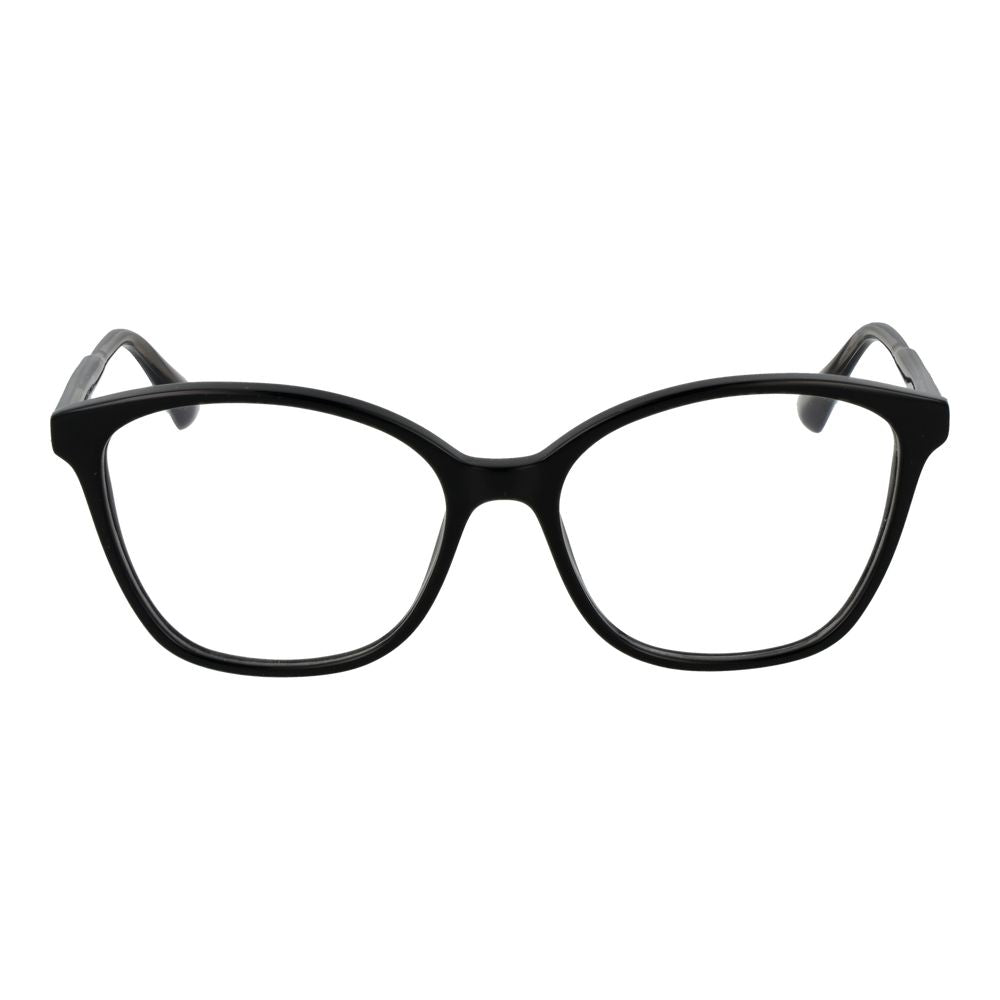 Eyeglasses Frames by Max & Co for women in acetate black features an refined silhouette, showcasing a sophisticated black coloured frame and refined full-frame frame design for a refined look.