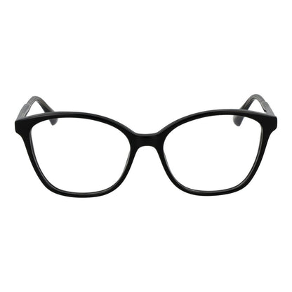 Eyeglasses Frames by Max & Co for women in acetate black features an refined silhouette, showcasing a sophisticated black coloured frame and refined full-frame frame design for a refined look.