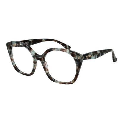 Eyeglasses Frames by Max Mara for women in acetate and brown showcases an refined full-frame frame design featuring a sophisticated brown coloured frame for an refined and refined aesthetic.