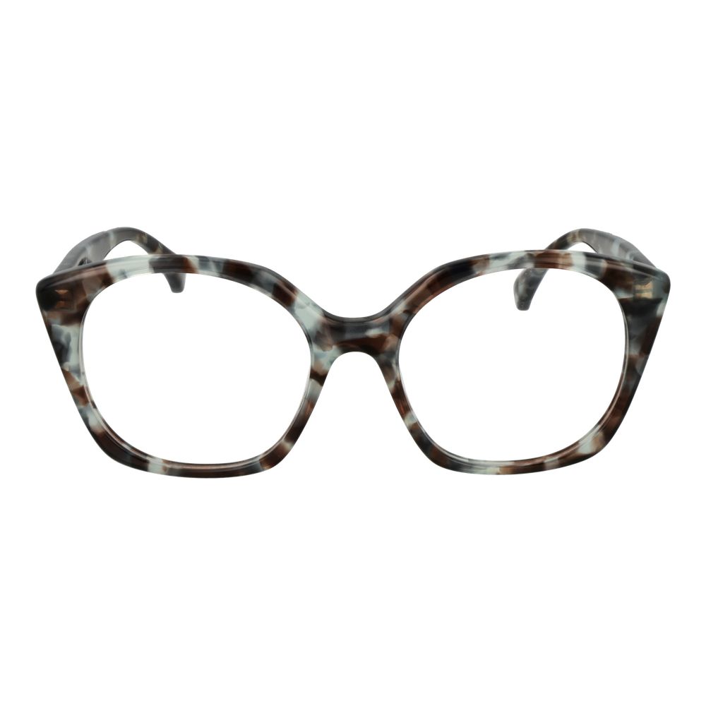 Eyeglasses Frames by Max Mara for women in acetate brown features an refined silhouette, showcasing a sophisticated brown coloured frame and refined full-frame frame design for a refined look.