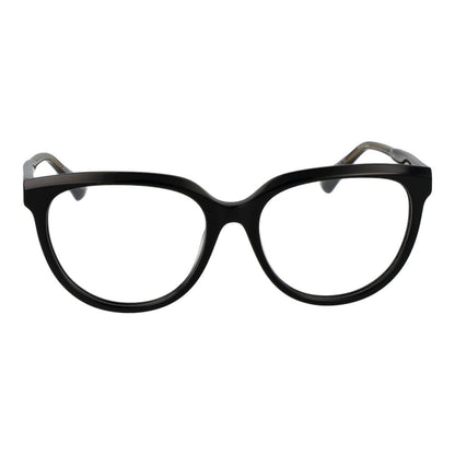 Eyeglasses Frames by Max & Co for women in acetate black showcases a reflective silhouette, artfully incorporating a sophisticated black coloured frame with a distinct full-frame frame design.