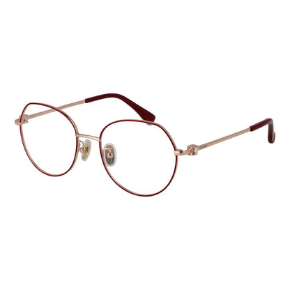 Eyeglasses Frames by Max Mara for women in metal red features an refined silhouette, showcasing the refined red coloured frame and sophisticated full-frame frame design.