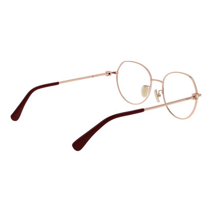 Eyeglasses Frames by Max Mara for women in metal red features an refined silhouette, showcasing a sophisticated red coloured frame and refined full-frame frame design for a refined look.
