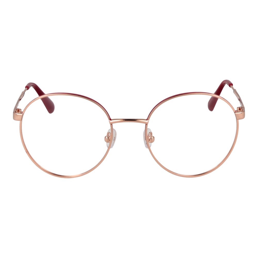 Eyeglasses Frames by Max & Co for women in metal rose-gold showcases a refined full-frame frame design with a refined rose-gold coloured frame finish for a refined and sophisticated look.