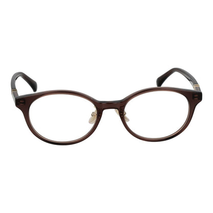 Eyeglasses Frames by Max Mara for women in acetate brown features an refined silhouette, showcasing a sophisticated brown coloured frame and refined full-frame frame design for a refined look.
