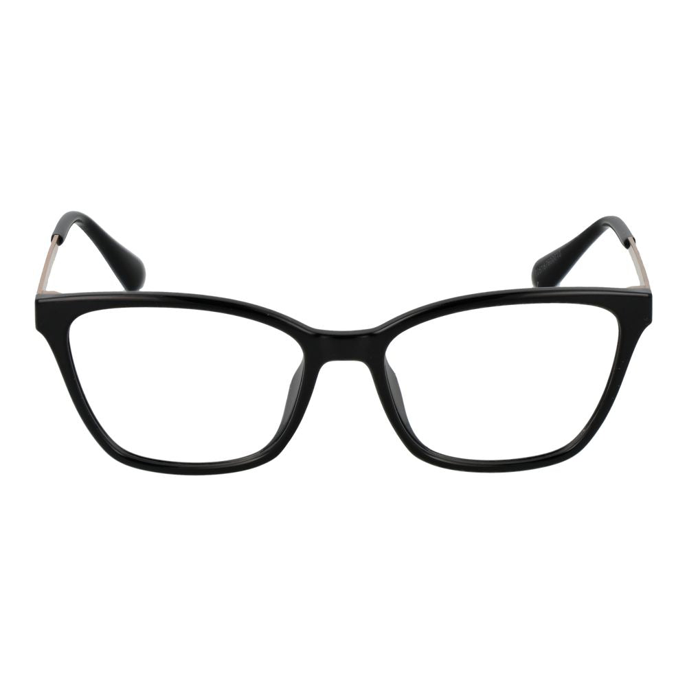 Eyeglasses Frames by Max & Co for women in plastic black features an refined silhouette, showcasing a sophisticated black coloured frame and refined full-frame frame design for a refined look.