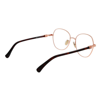 Eyeglasses Frames by Max Mara for women in metal and rose-gold showcases a refined silhouette, detailed with a rose-gold coloured frame finish and a sophisticated full-frame frame design.