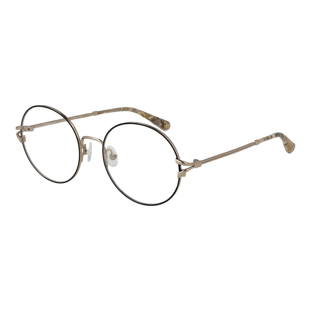 Eyeglasses Frames by Christian Lacroix for women in black features a refined silhouette, showcasing a refined black coloured frame and full-frame frame design for a sophisticated, premium look.