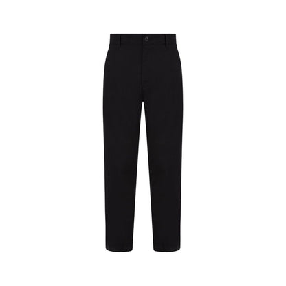Pants by Calvin Klein Jeans for men in stretch cotton black features a utilitarian tapered-leg & regular-fit with a utilitarian long and to create a sophisticated, premium look.