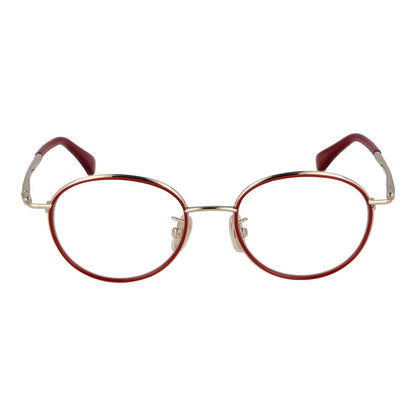 Eyeglasses Frames by Max Mara for women in metal red features an refined silhouette, showcasing the refined red coloured frame and sophisticated full-frame frame design.
