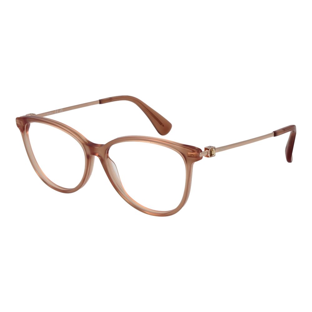 Eyeglasses Frames by Max Mara for women in acetate brown showcases a refined full-frame frame design with a refined brown coloured frame finish for a refined and sophisticated look.