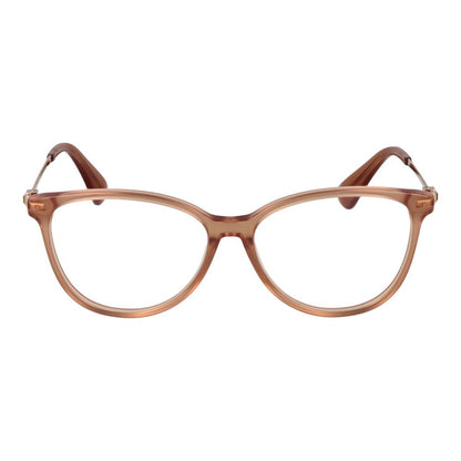 Eyeglasses Frames by Max Mara for women in acetate brown features a refined silhouette, showcasing a refined brown coloured frame and full-frame frame design for a sophisticated, premium look.