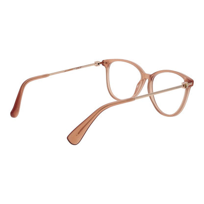 Eyeglasses Frames by Max Mara for women in acetate brown showcases a reflective silhouette, artfully incorporating a sophisticated brown coloured frame with a distinct full-frame frame design.