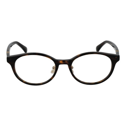 Eyeglasses Frames by Max Mara for women in acetate brown showcases a reflective silhouette, artfully incorporating a sophisticated brown coloured frame with a distinct full-frame frame design.