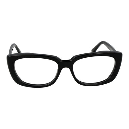 Eyeglasses Frames by Max Mara for women in acetate black features a refined silhouette, showcasing a refined black coloured frame and full-frame frame design for a sophisticated, premium look.