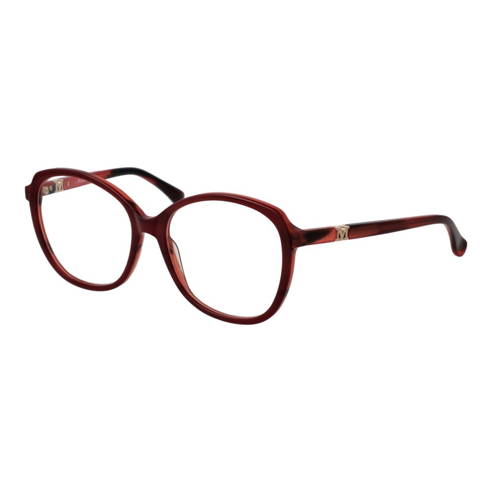 Max Mara Women's Full-Rim Square Plastic Eyeglasses Frames - Burgundy