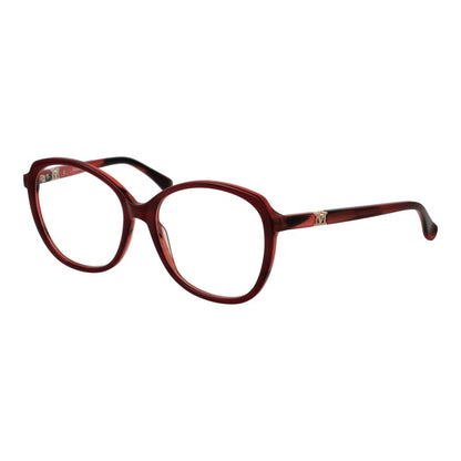 Max Mara Women's Full-Rim Square Plastic Eyeglasses Frames - Burgundy