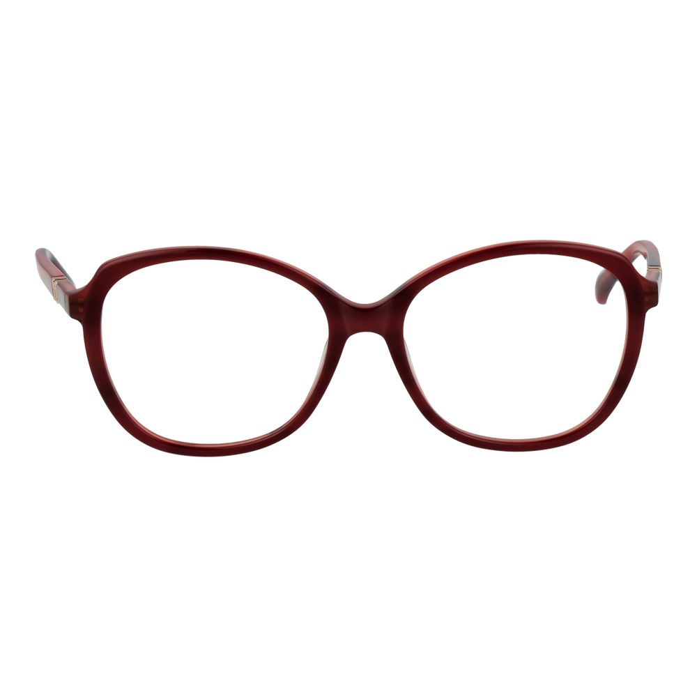 Max Mara Women's Full-Rim Square Plastic Eyeglasses Frames - Burgundy