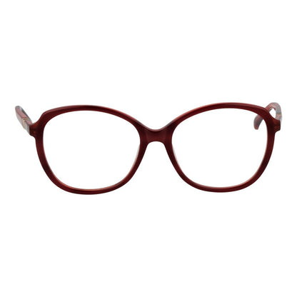 Max Mara Women's Full-Rim Square Plastic Eyeglasses Frames - Burgundy