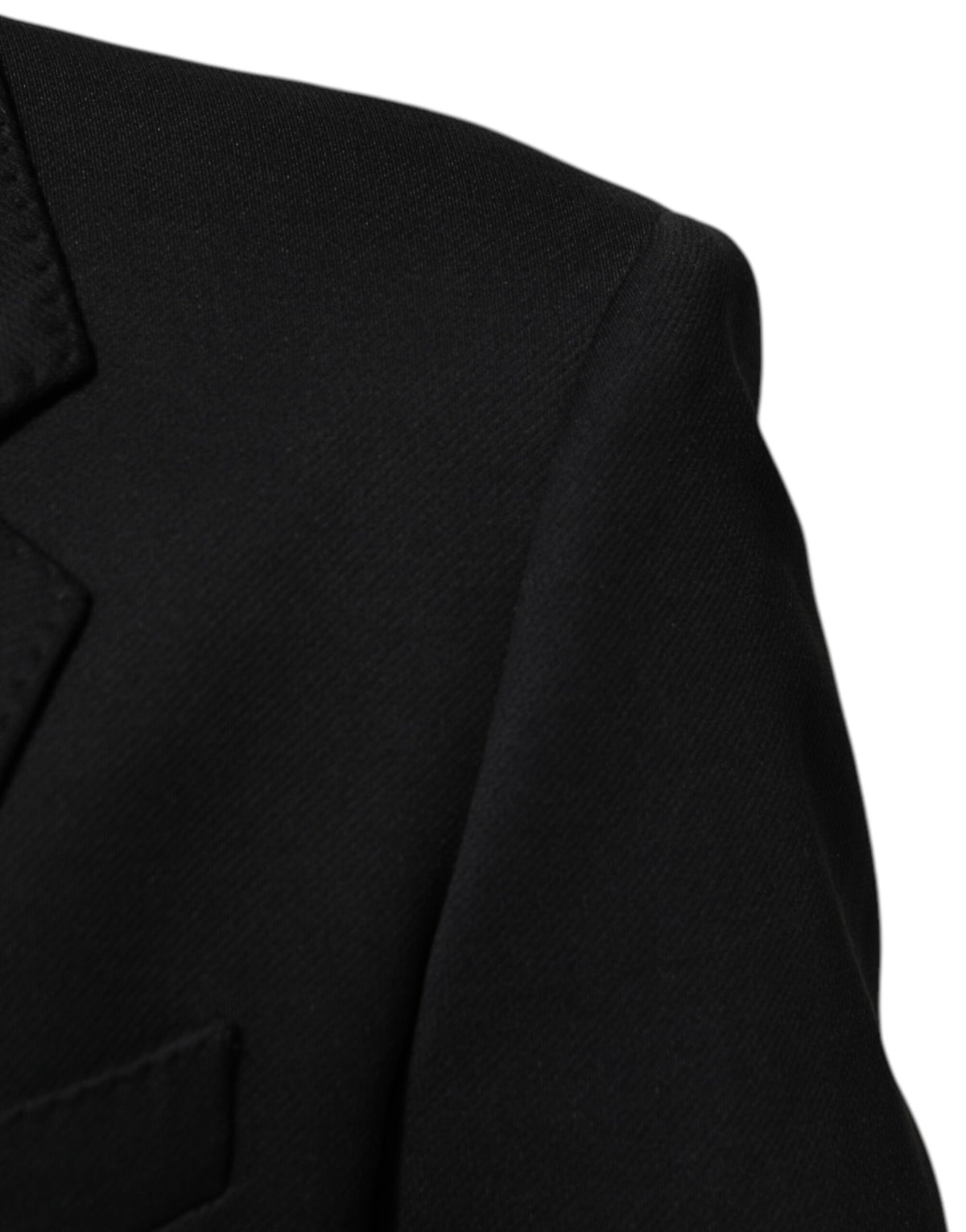 Dolce & Gabbana Men's Single Breasted Cotton Polyester & Nylon Blazer - Dark Blue