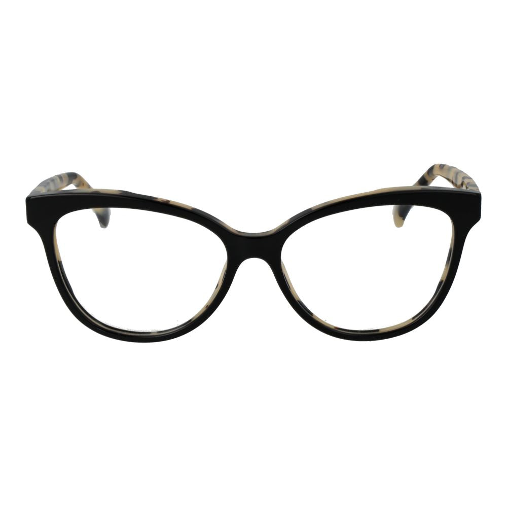 Eyeglasses Frames by Max Mara for women in acetate and black showcases a refined silhouette, detailed with a black coloured frame finish and a sophisticated full-frame frame design.