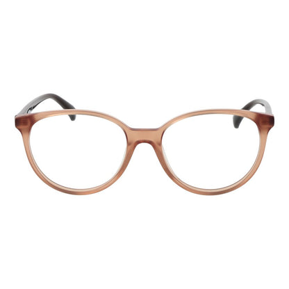 Eyeglasses Frames by Max Mara for women in acetate and brown showcases an refined full-frame frame design featuring a sophisticated brown coloured frame for an refined and refined aesthetic.