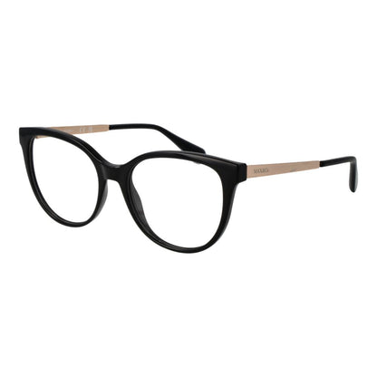 Eyeglasses Frames by Max & Co for women in plastic and black showcases a refined silhouette, detailed with a black coloured frame finish and a sophisticated full-frame frame design.
