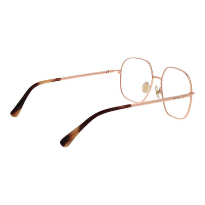 Eyeglasses Frames by Max Mara for women in metal and rose-gold showcases an refined full-frame frame design featuring a sophisticated rose-gold coloured frame for an refined and refined aesthetic.