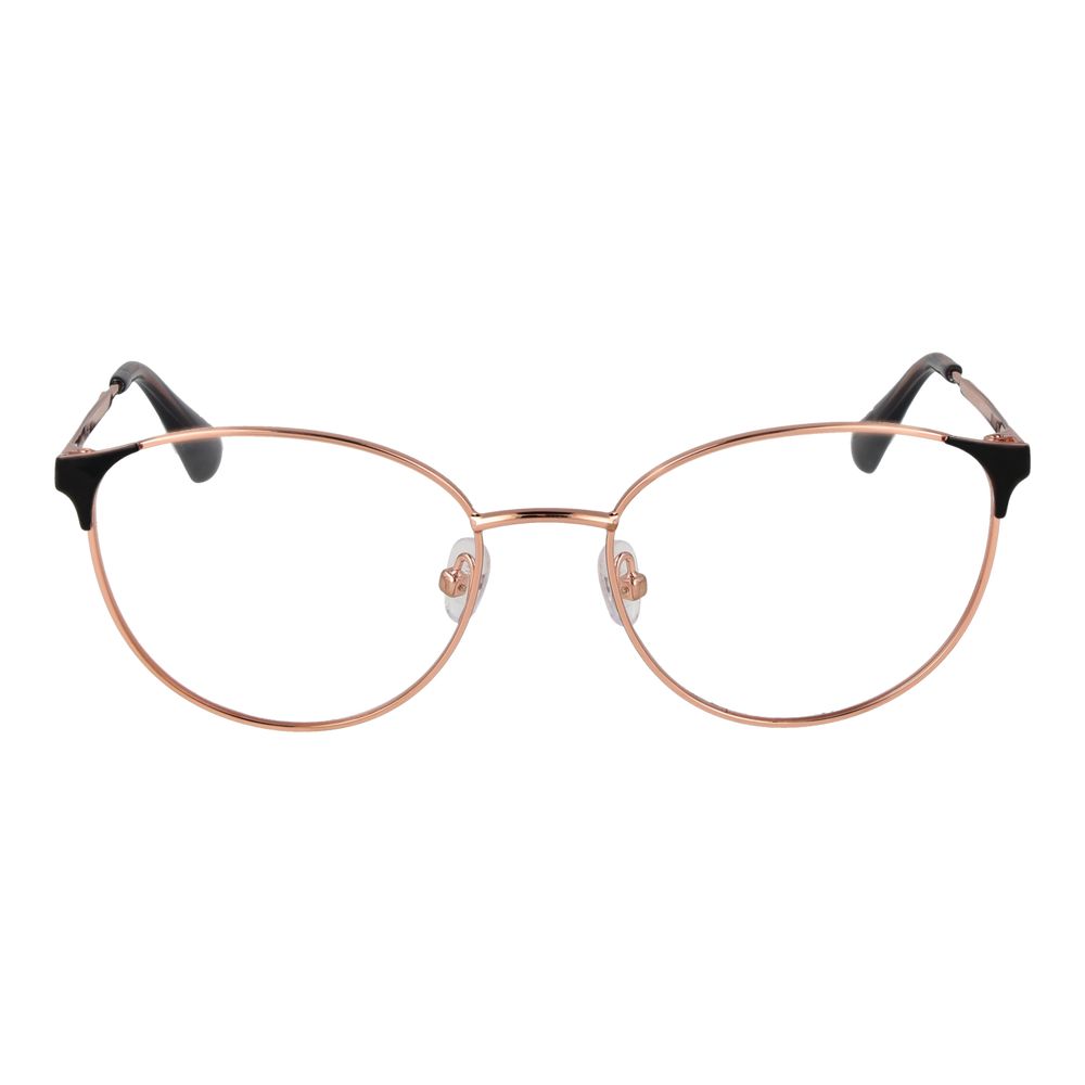 Eyeglasses Frames by Max & Co for women in metal rose-gold showcases a refined full-frame frame design with a refined rose-gold coloured frame finish for a refined and sophisticated look.