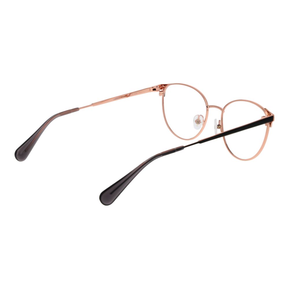 Eyeglasses Frames by Max & Co for women in metal rose-gold features an refined silhouette, showcasing a sophisticated rose-gold coloured frame and refined full-frame frame design for a refined look.