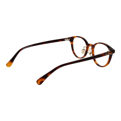 Eyeglasses Frames by Max Mara for women in acetate and brown showcases an refined full-frame frame design featuring a sophisticated brown coloured frame for an refined and refined aesthetic.
